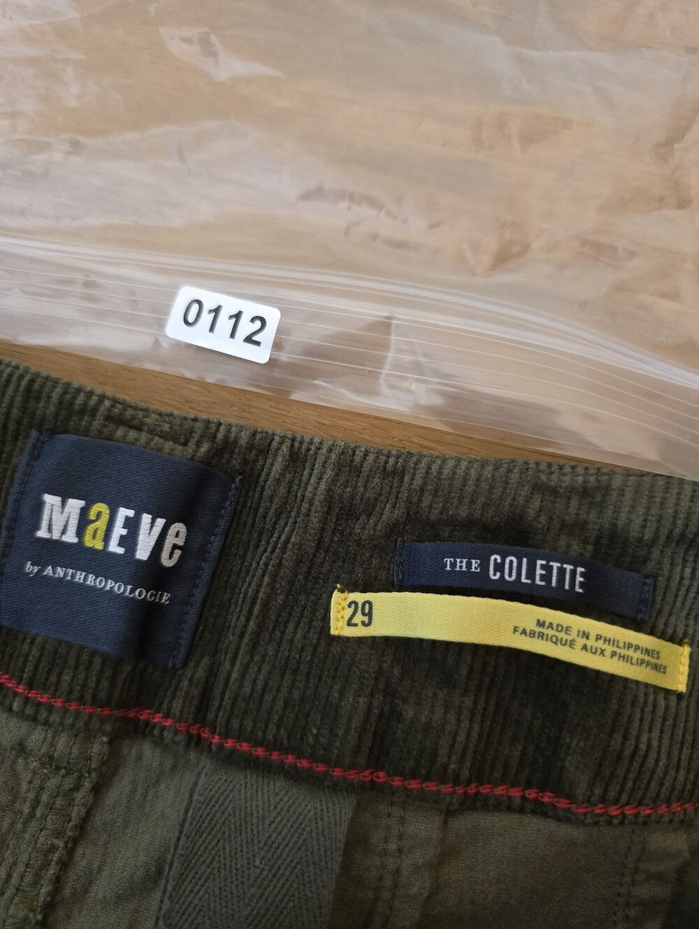 Maeve Colette Corduroy Crop Wide-Leg Pants 29 Retro - Picture 5 of 12